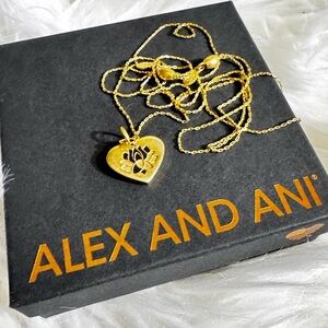 Alex and Ani Gold Heart Pendant Necklace